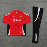 24-25  Manchester United Red Adult Sweater tracksuit set