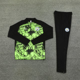 24-25   Manchester City fluorescent green Adult Sweater tracksuit set