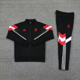 25-26 Manchester United (black) Jacket Adult Sweater tracksuit set