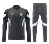 25-26 Real Madrid (grey) Jacket Adult Sweater tracksuit set