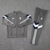 25-26 Real Madrid (grey) Jacket Adult Sweater tracksuit set