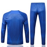22-23 Netherlands (blue) Adult Sweater tracksuit set Training Suit