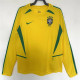 Long sleeve 2002 Brazil home Retro Jersey Thailand Quality