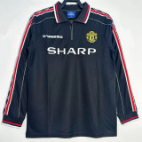 Long sleeve 98-99 Manchester United Away Retro Jersey Thailand Quality