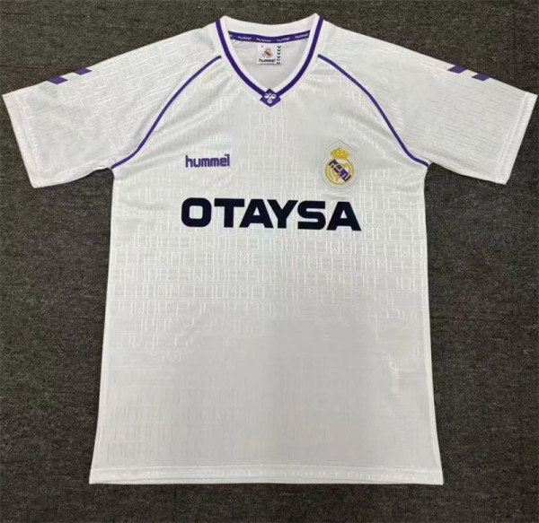 90-91 Real Madrid home Retro Jersey Thailand Quality