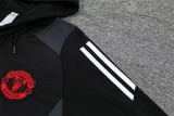24-25 Manchester United Hoodie Sweatshirt Set Soccer Jacket