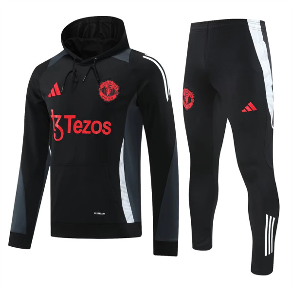 24-25 Manchester United Hoodie Sweatshirt Set Soccer Jacket