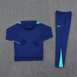 24-25 Brazil Hoodie Sweatshirt Set Soccer Jacket