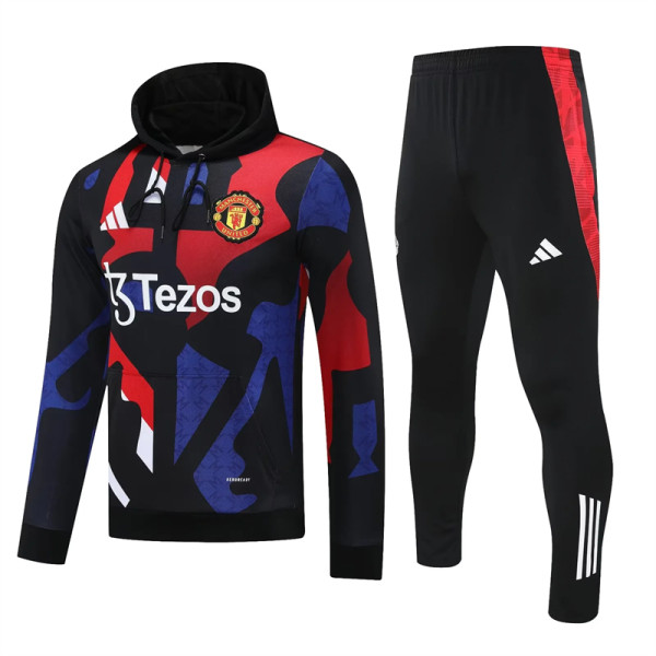 24-25 Manchester United Hoodie Sweatshirt Set Soccer Jacket