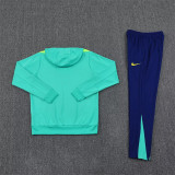 24-25 Brazil Hoodie Sweatshirt Set Soccer Jacket
