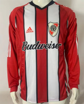 Long sleeve 03-04 CA River Plate Away (two-sided) Retro Jersey Thailand Quality