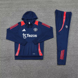 24-25 Manchester United Hoodie Sweatshirt Set Soccer Jacket