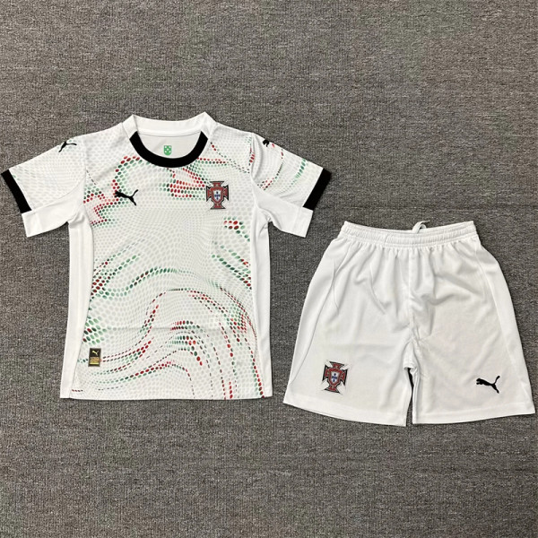 Kids kit 2025 Portugal Away Thailand Quality