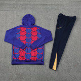 24-25 Barcelona Hoodie Sweatshirt Set Soccer Jacket
