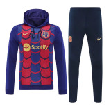 24-25 Barcelona Hoodie Sweatshirt Set Soccer Jacket