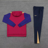 24-25 Barcelona Hoodie Sweatshirt Set Soccer Jacket