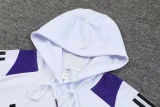 24-25 Real Madrid Hoodie Sweatshirt Set Soccer Jacket