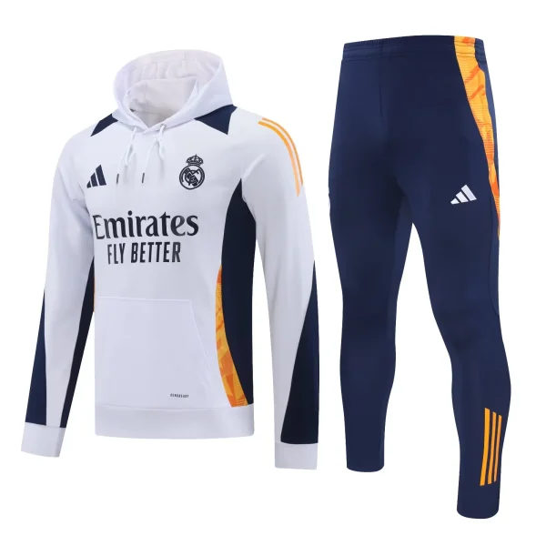 24-25 Real Madrid Hoodie Sweatshirt Set Soccer Jacket