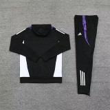 24-25 Real Madrid Hoodie Sweatshirt Set Soccer Jacket