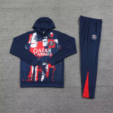 24-25 Paris Saint-Germain Hoodie Sweatshirt Set Soccer Jacket