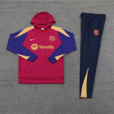 24-25 Barcelona Hoodie Sweatshirt Set Soccer Jacket