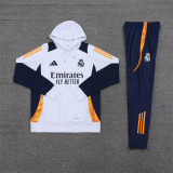24-25 Real Madrid Hoodie Sweatshirt Set Soccer Jacket