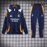24-25 Real Madrid Hoodie Sweatshirt Set Soccer Jacket