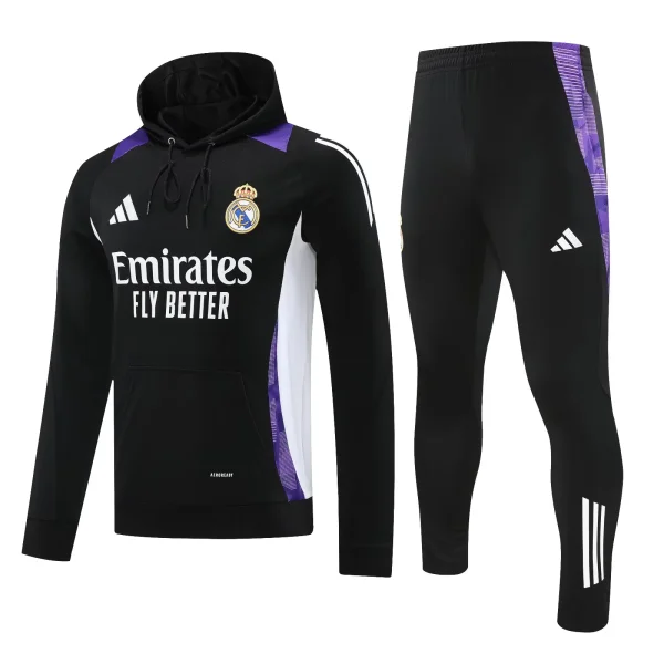 24-25 Real Madrid Hoodie Sweatshirt Set Soccer Jacket