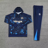 24-25 Chelsea Hoodie Sweatshirt Set Soccer Jacket