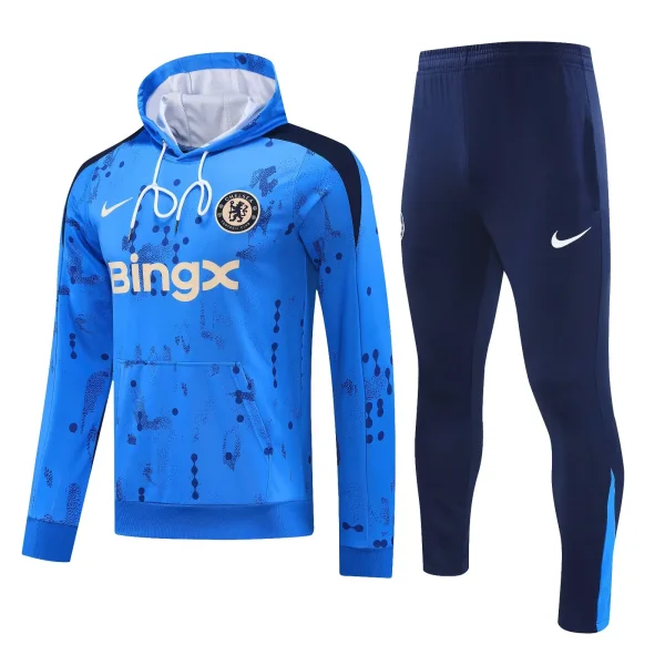 24-25 Chelsea Hoodie Sweatshirt Set Soccer Jacket