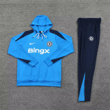 24-25 Chelsea Hoodie Sweatshirt Set Soccer Jacket