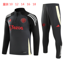 Young 24-25  Manchester United (Dark Gray) Sweater tracksuit set