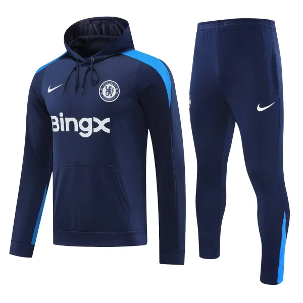 24-25 Chelsea Hoodie Sweatshirt Set Soccer Jacket