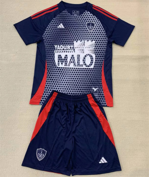 Kids kit 24-25 Stade Brestois Third Away Thailand Quality