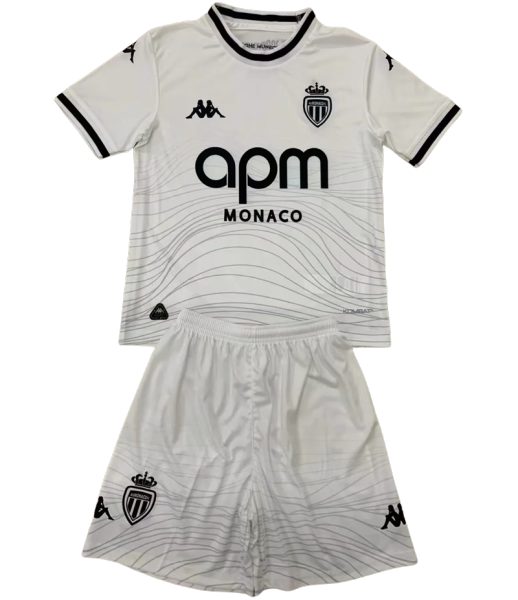 24-25 AS Monaco FC Third Away Set.Jersey & Short High Quality