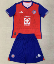 Kids kit 24-25 Cruz Third Azul Away Thailand Quality