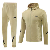 2025 AD (khaki) Jacket and cap set training suit Thailand Qualit