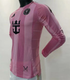 Long sleeve 25-26 Inter Miami CF home Player Version Thailand Quality