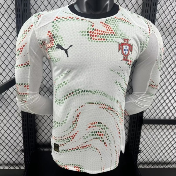 Long sleeve 2025 Portugal Away Player Version Thailand Quality