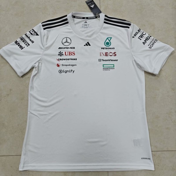 2025 Mercedes Benz round neck F1一级方程式赛车服