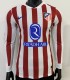 Long sleeve 25-26 Atletico Madrid home Player Version Thailand Quality