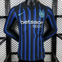 Long sleeve 25-26 Inter milan home Player Version Thailand Quality