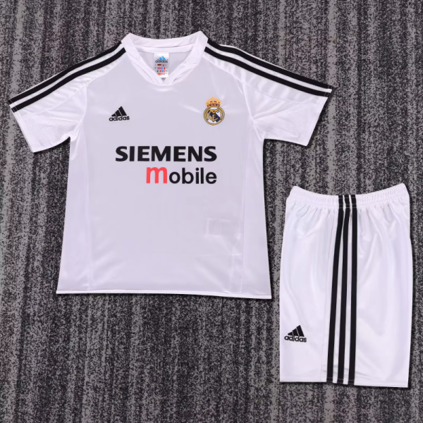 Kids kit 04-05 Real Madrid home (Retro Jersey) Thailand Quality