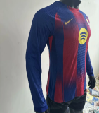 Long sleeve 25-26 FC Barcelona home Player Version Thailand Quality