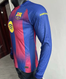Long sleeve 25-26 FC Barcelona home Player Version Thailand Quality