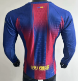 Long sleeve 25-26 FC Barcelona home Player Version Thailand Quality