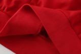 25-26 AD (red) Jacket and cap set training suit Thailand Qualit
