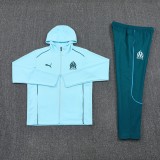 24-25 Marseille (sky blue) Jacket and cap set training suit Thailand Qualit