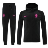 25-26 Chelsea (black) Jacket and cap set training suit Thailand Qualit