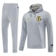 25-26 Manchester United (grey) Jacket and cap set training suit Thailand Qualit